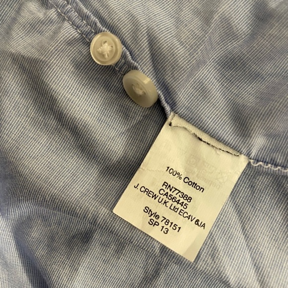 Men’s XS Cotton Chambray Shirt in Light Blue - Picture 4 of 4